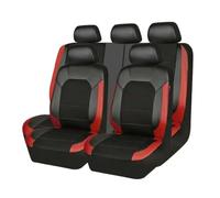 zhangqin Seat Covers for Hyundai Kona (OS SX2 2017-2025 2026), Car Protectors in Faux Leather, Full Set 5 Seater Precise Fit Breathable with Headrest,Red