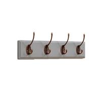 zhangrui1888 Coat Rack Shelf Wall Mounted Wall-Mounted Coat Rack, Door-Mounted Hooks, No Drilling Required, Key-Shaped Design,Wood