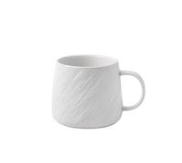 zhangrui1888 Coffee Mug Matte Stone Texture Mug, Ceramic Coffee Mug in Two Colors Set of 1, with A Large Capacity of 16.91 oz for Men's Water Cups Mugs(White)