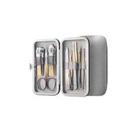 zhangrui1888 Men's Toupee Grey Nail Clipper Set 8/12/18pcs Manicure Kits Professional Pedicure Set Mens Accessories Personal Care Set Toupee for Men(8pcs)