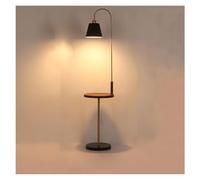 zhangrui1888 Standing Lamp Modern Elegant with Tray Mid-Century Nightstand or Side Table with USB Charging Port Floor Lamp Modern Reading Lamp(Gold)