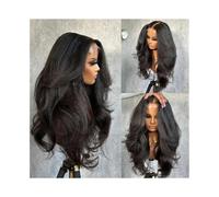 zhangrui1888 Wigs for Women Wave Lace Front Hair Wig Synthetic Preplucked Wave Long 26 Inch 180 density Women's Wigs