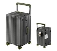 ZHANGshouf Carry on Luggage XL Suitcase with Wheels 28 Inch Luggage Hard Shell Suitcases with Cup Holder 360°Universal Wheel,C,24in