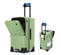 ZHANGshouf Carry on Luggage XL Suitcase with Wheels 28 Inch Luggage Hard Shell Suitcases with Cup Holder 360°Universal Wheel,Dark Green,30in