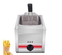 ZHANGshouf Commercial Countertop LPG Gas Deep Fat Fryer Dual Tanks - 10/20/30L Large Capacity Gas Fryer, Stainless Steel LPG Fryer For Chips Donuts Fish triplecylinder10L+10L+10L
