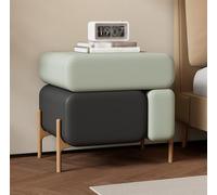 ZHANGshouf Creative Nightstand with Solid Wood Drawers,Modern Bedside Table for Bedroom,Mid Century Bed Side Table for Living Room/Dorm/Study,B,40 * 40 * 50cm