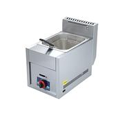 ZHANGshouf LPG Propane Commercial Gas Deep Fryer with Basket & Lid - Adjustable Firepower, Countertop Fryer for Frying French Fries, Onion Rings, Chicken - Outdoor Cooker