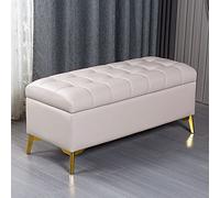 ZHANGshouf Ottoman Footstool shoe stool sofa bench with storage artificial leather large cushion Bearing 150kg Ottomans