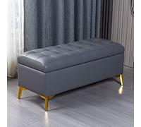 ZHANGshouf Ottoman Footstool shoe stool sofa bench with storage artificial leather large cushion Bearing 150kg Ottomans