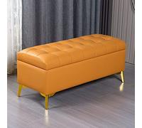ZHANGshouf Ottoman Footstool shoe stool sofa bench with storage artificial leather large cushion Bearing 150kg Ottomans