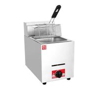 ZHANGshouf Professional Gas Fryer Stainless Steel Tabletop Single-cylinder Deep for Frying Basket, Fried Chicken And Fish - Commercial Stove Cooking Table