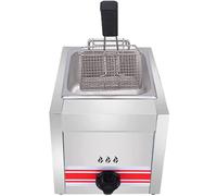 ZHANGshouf Professional LPG Gas Fryer, Commercial Stainless Steel Deep Fryer with Fryer Baskets and Lids, for Commercial Restaurant Home Kitchen,Singlecylinder10L