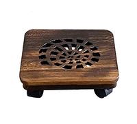 ZHANGshouf Vase Display Stands Plant Caddy with Easy Moving Caster Wheels Movable Planter Dolly Trolley Tray Pallet Flower Stand Planter (B L)
