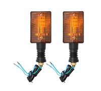 ZHANGTONG Motorcycle Turn Signals Light, 2/4 Pcs Motorcycle Rear Brake Turn Signal Lights Indicators For XT350 For XT600 For XT550 For XT250 For FZ750 1985-2000 Amber Lamps
