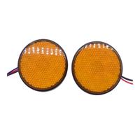 ZHANGTONG Round LED Turn High Low Light Reflector 12V Motorcycle Brake Side Marker Lamp Directional Warning Signal Taillight For Dirt Bike LED Motorcycle Tail Light