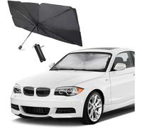 zhangttt 360° Rotating Foldable Sunshade Umbrella for Fiat Tico SW 2012-2021 Cars - Universal UV/Heat Shield for Sedans, Trucks & Vans