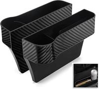 zhangttt For Audi A6 C7 2012-2018 Model Car Seat Gap Organizer - 3-in-1 Storage Box & Phone Holder | Universal Fit SUV/Truck | Leak-Proof Black Filler,Black/A