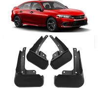 zhangttt For Honda Civic 2022-2025 Model Car Mud Guards - Black 4-Piece Set, Front/Rear Splash Protection to Protect Vehicle