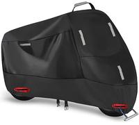 zhangttt Motorcycle Covers for Zontes 125 T 2021-2025+, Waterproof Oxford Cover with Reflective Strips for Rain Dust UV Scooter Protection,L（220cm+95cm+110cm）