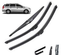 zhangttt Windscreen Wiper Blades for Dacia Renault Logan MK2 MCV 2013-2015 22" 20" 12" | Exact Fit Replacement & Easy Installation | All-Weather Performance