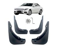 ZHANGVIKEY Mud Flaps for Benz C-Class W205 Saloon S205 Estate Standard 2014-2021 4pcs Car Mudguards All-Weather Protection,Durable Material，Not for C-Class Sport AMG Line