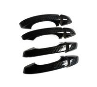 ZHANGWENLING Left Handle for SEAT for Leon for Cupra 5F for MK3 Accessories Door Handle Cover Trim Handles Covers Plastic Imitation Carbon Fiber(S-n)