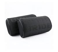 ZHANGWW ZWF Store X2 JDM Style BRIDE RECARO Fabric Pillow Seat Support Decor Headrest Backrest Seat Cushion Hellaflush Neck Rest (Color : BRIDE black)