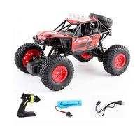 ZHANGXABN Child Model Rc Car 1: 20 Scale Monster Vehicles Alloy Terrains Toy Stunt Cars Off Road RC 4WD Electric Remote Control Truck Toys Trucks Speed Remote Control Car (Color : Red)