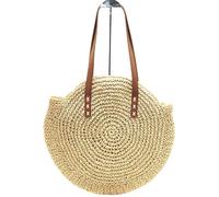 ZHANGXABN Women Retro Beach Shoulder Woven Bag Large Capacity Handmade Beach Bag Bohemian Rattan Bags (Photo Color B 1)