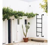 ZHANGXAO Exterior step ladder with wall bracket and exit function. Height adjustable from 100 to 300 cm. Ideal for basement beds, light wells, RV entrances and stairs.