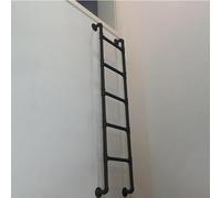 ZHANGXAO Robust, wall-mounted metal ladder for attics and basements. Space-saving access ladders from 1.22 m to 2.74 m for student dormitories, bunk beds and libraries (1.46 m).