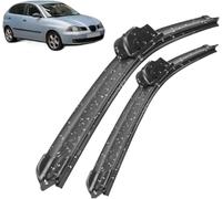 ZhangXD Front Windscreen Wipers For Seat Ibiza MK3 6L 2002-2005, Windshield Window Brush Front Wiper Blades All-Weather Replacement Set Easy Installation