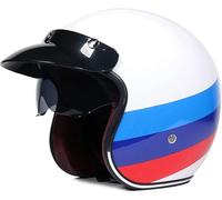 ZHANGXIO Open Face Motorcycle Helmet With Inner Sun Visor - Road Legal ECE Approved Scooter Motorcycle Jet Motorbike Helmets For Chopper Moped Electric Scooters Bike Helmet