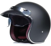 ZHANGXIO Open Face Motorcycle Helmet With Sun Visor - Retro Vintage Style For Men & Women 3/4 Half Face Motorbike Helmet ECE Approved