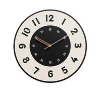 ZHANGXLIOZ-2025 Decorative Clocks Nordic-Style Luxury Wall Clock Silent Operation Versatile Design Battery Powered(Black)