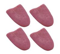ZhangyiHot 4Pcs Realistic Fake Tongue Gross Jokes Prank Magic Tricks Halloween Horrific Magicians Props
