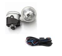 ZHANGZHENGYAO Car Front Foglight For Chrysler For 300C LX 2004-2012 Fog Lights Accessories Headlight Halogen Fog Lamp Car Wiring Harness Switch Kit PARTS Auto(Fog lights and wire)