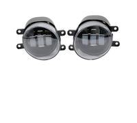 ZHANGZHENGYAO Car Front Foglight For Toyota For Avensis T25 T250 Facelift 2006 2007 2008 2009 LED Fog Lamp Car Angel Eye DRL Daytime Running Lights Cut-Line Lens(White and Yellow)