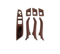 ZHANGZHENGYAO Car Interior Door Handle for BMW 5 Series F10 F11 Left Right Side Driver Cars Interior Leather Door Handles 7PCS Full Set51417225866 CAR Door Pull Handle(LHD Red)