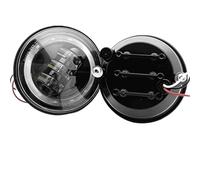ZHANGZHENGYAO Headlight assembly For Hummer H2 2003-2009 Car Front Passing Fog Lamp With White DRL Halo Ring Angel Eyes(Black 2pcs)