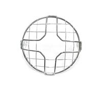 ZHANGZHENGYAO Motorcycle Headlight Cover For Universal HeadLamp Mesh Grille 7INCH Metal Retro Motorcycle Headlight Protector Cover Lampshade