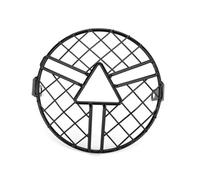 ZHANGZHENGYAO Motorcycle Headlight Cover For Universal HeadLamp Mesh Grille 7INCH Metal Retro Motorcycle Headlight Protector Cover Lampshade