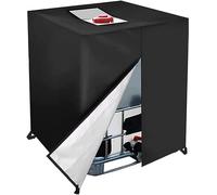 Zhanhai 210D Water Tank Cover Fits for IBC Container,300L/600L/800L/1000L Waterproof Dustproof with Side Zipper Foldable Storage Cover (600L 120 * 80 * 100cm)
