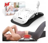 ZhanHao Back Stretcher for Lower Back Pain Relief,Adjustable Lumbar Traction Device, Ergonomic Spine Board with Acupressure Points,Back Massager for Spinal Decompression and Scoliosis