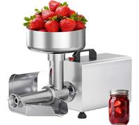 ZHANIZING 450w Electric Tomato Strainer with Automatic Pulp Separator, 330 Lbs/Hour Capacity, All-Metal Gears, Easily Separates Seeds and Peels, Suitable for Making Sauces, Jams, and Baby Food