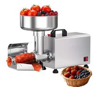 ZHANIZING Commercial 450w Electric Tomato Filter Grinder with Automatic Pulp Separator, 8.4-Inch Hopper, Suitable for Making Sauces, Jams and Juices, with A Processing Capacity of 330 Lbs/Hour