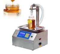 ZHANIZING Professional Honey Filling Machine, Automatic Liquid Filler with Gear Pump & Digital Control, 7L/min Flow,High-Accuracy Filling for Viscous Fluids, Sauces, Oils, Cosmetics(Plastic pump)