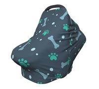 ZhanMg Bones and dog claws Stroller Chair Nursing Top Cover - Privacy Canopy for Newborns and New Moms, Perfect for High Chair, Black