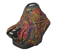 ZhanMg Color Acoustic and Guitar Stroller Chair Nursing Top Cover - Privacy Canopy for Newborns and New Moms, Perfect for High Chair, Black