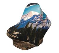 ZhanMg Rocky Mountains Stroller Chair Nursing Top Cover - Privacy Canopy for Newborns and New Moms, Perfect for High Chair, Black
